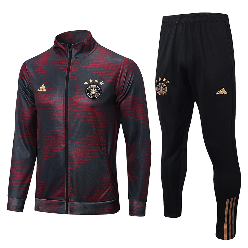 AAA Quality Germany 22/23 Tracksuit - Black/Red
